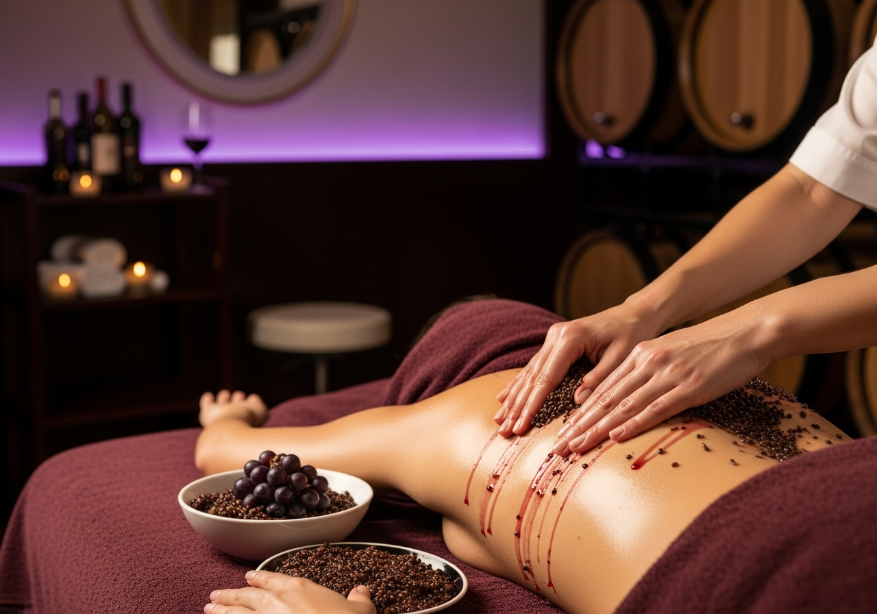 Vinotherapy massage therapy at Modern Zen Spa Gurugram